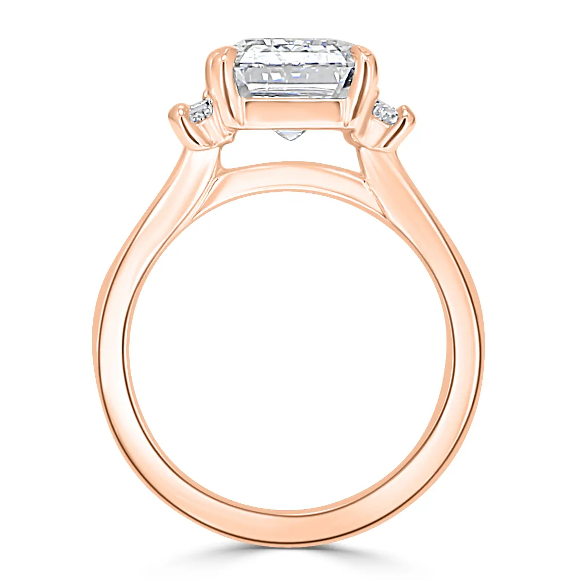 Rose Gold Open Gallery Engagement Ring jewelry store near me