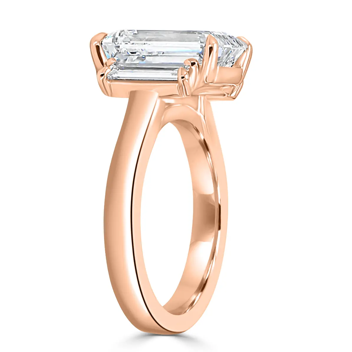 Rose Gold Open Gallery Engagement Ring jewelry Wabash avenue