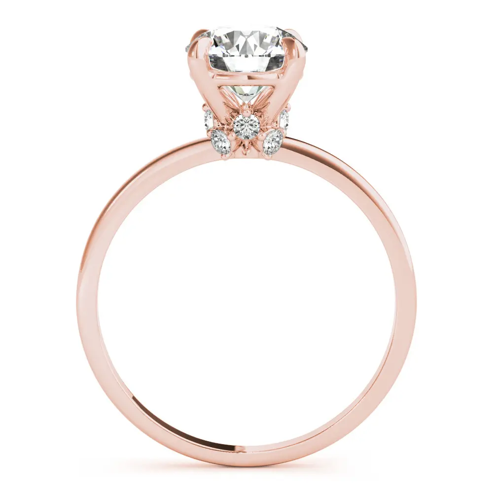 Rose Gold Sparkling Diamond Engagement Ring jewelry store near me