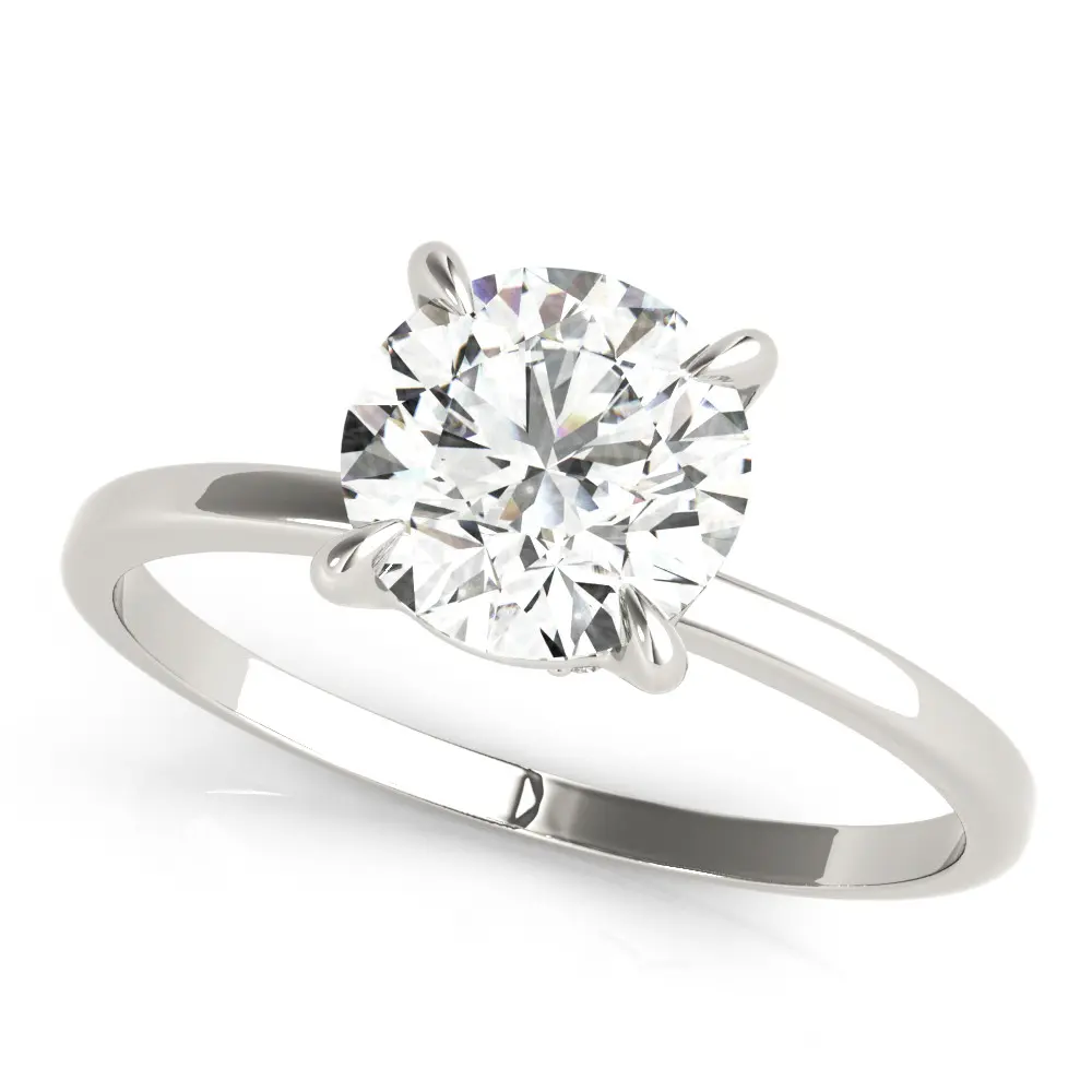 Platinum Sparkling Diamond Engagement Ring jewelry Wabash avenue