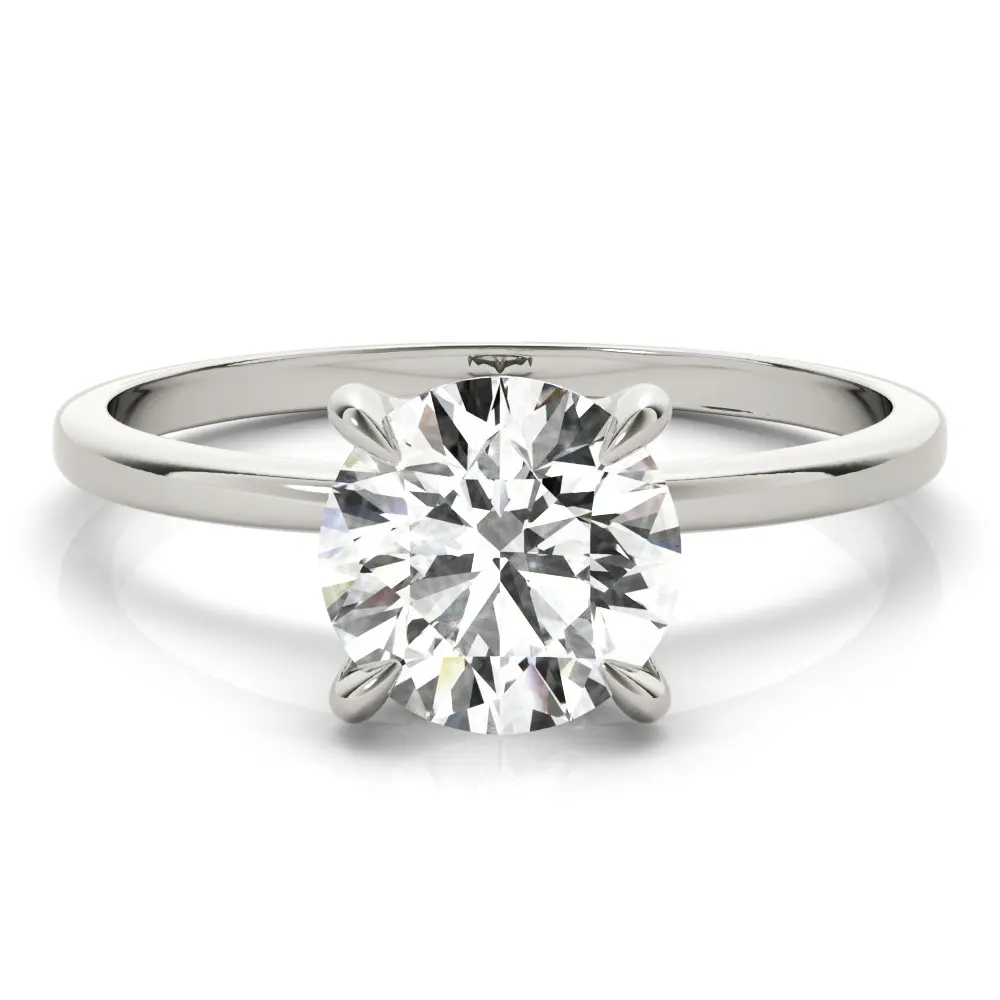 Platinum Sparkling Diamond Engagement Ring