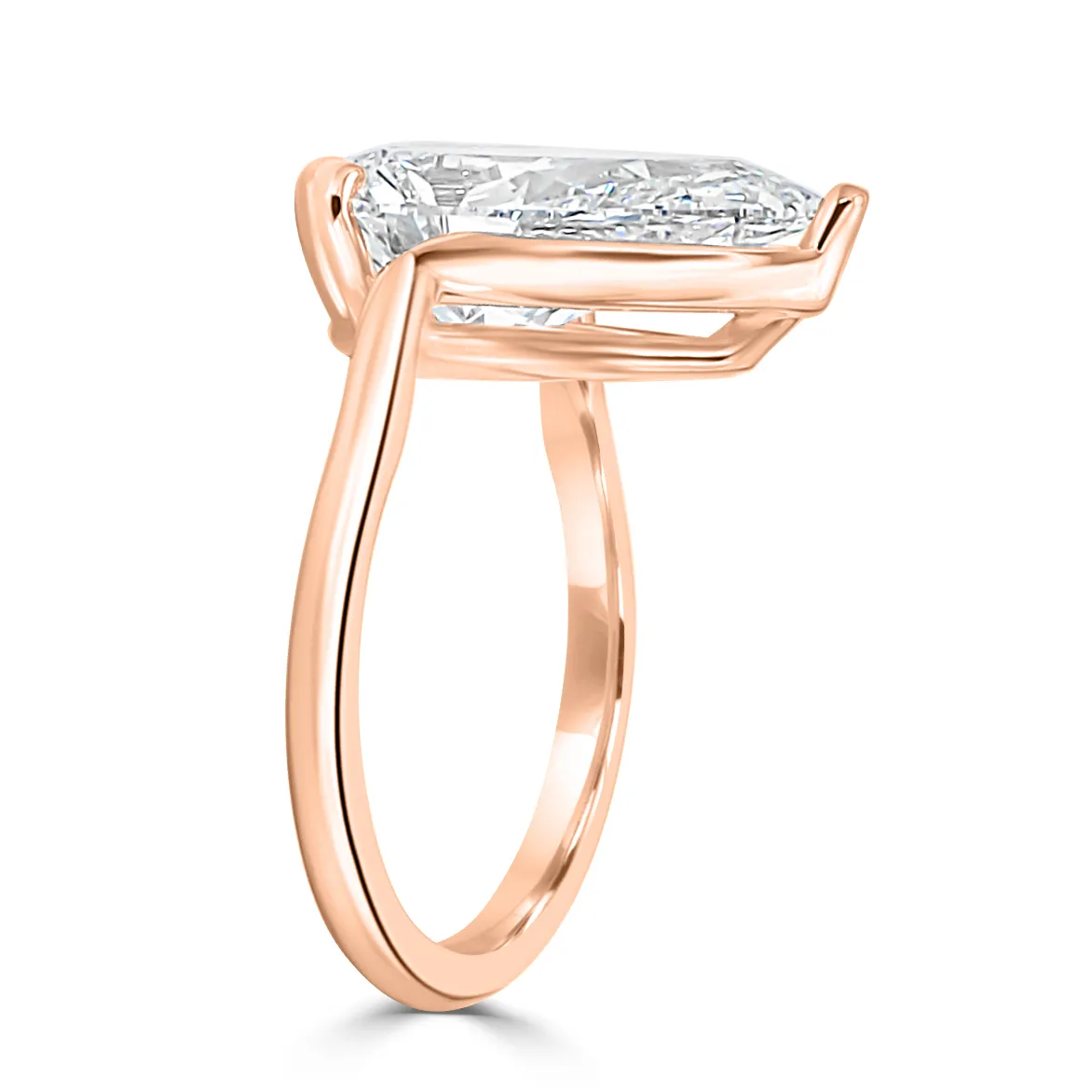 Rose Gold Truly Innovative Unique Solitaire Engagement Ring jewelry Wabash avenue