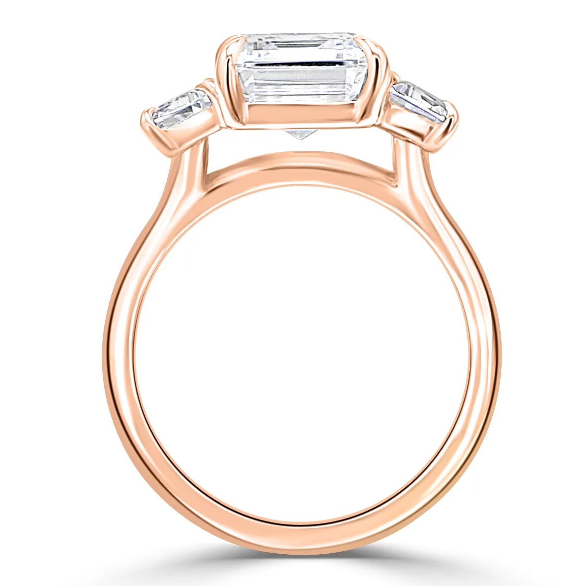 Rose Gold Timeless Three Stone Engagement Ring jewelry store near me Rose Gold Timeless Three Stone Engagement Ring jewelry store near me