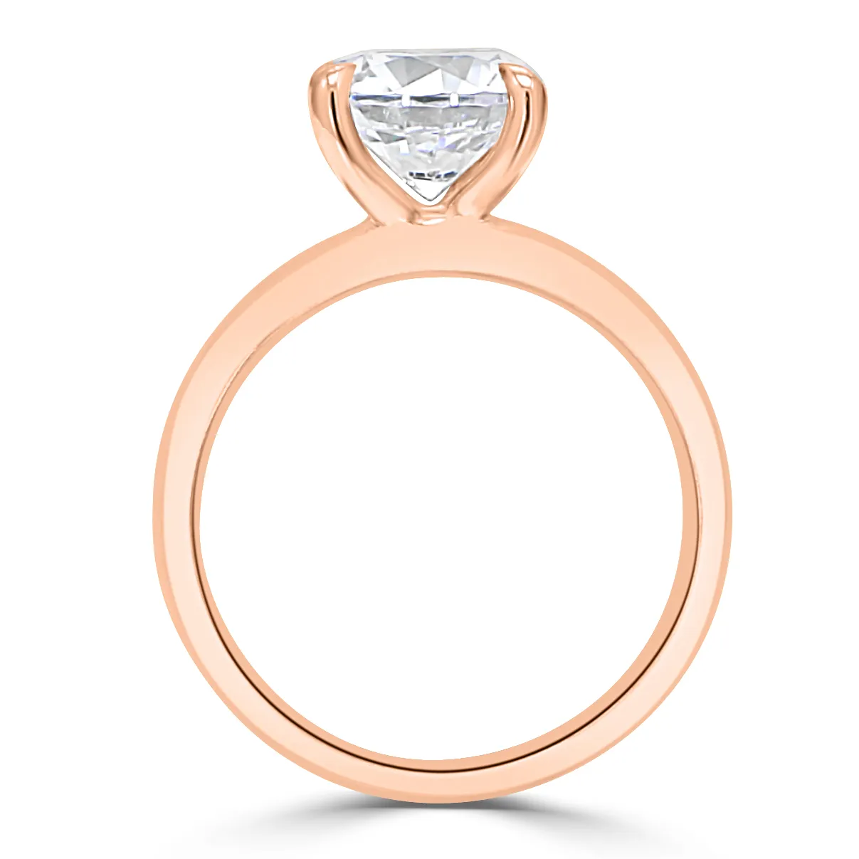 Rose Gold Thick Band Engagement Ring jewelry store near me