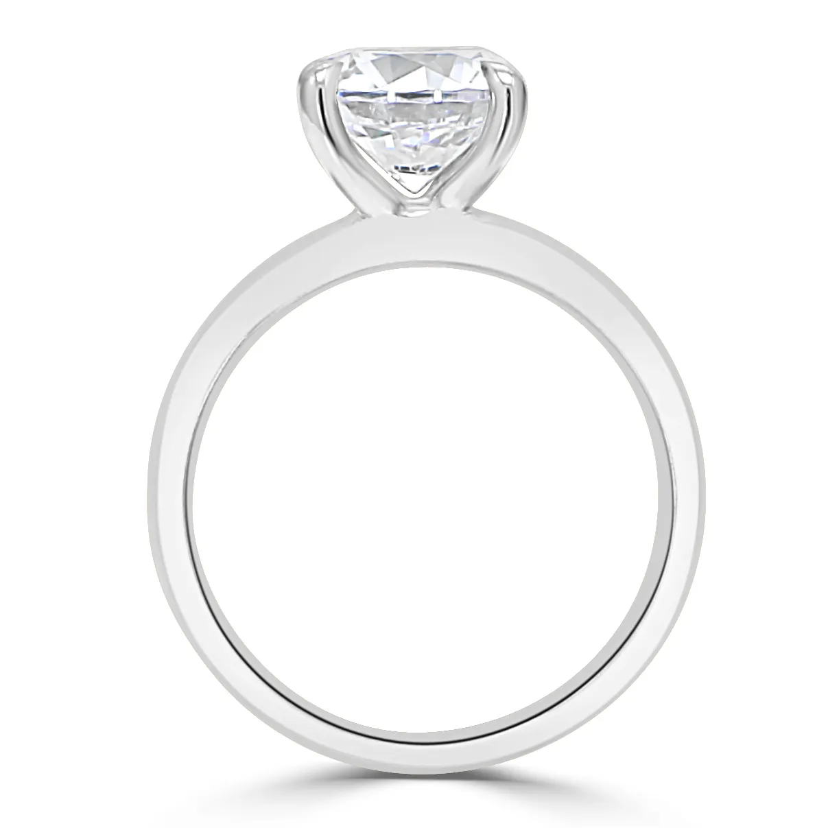 Platinum Thick Band Engagement Ring jewelry store near me