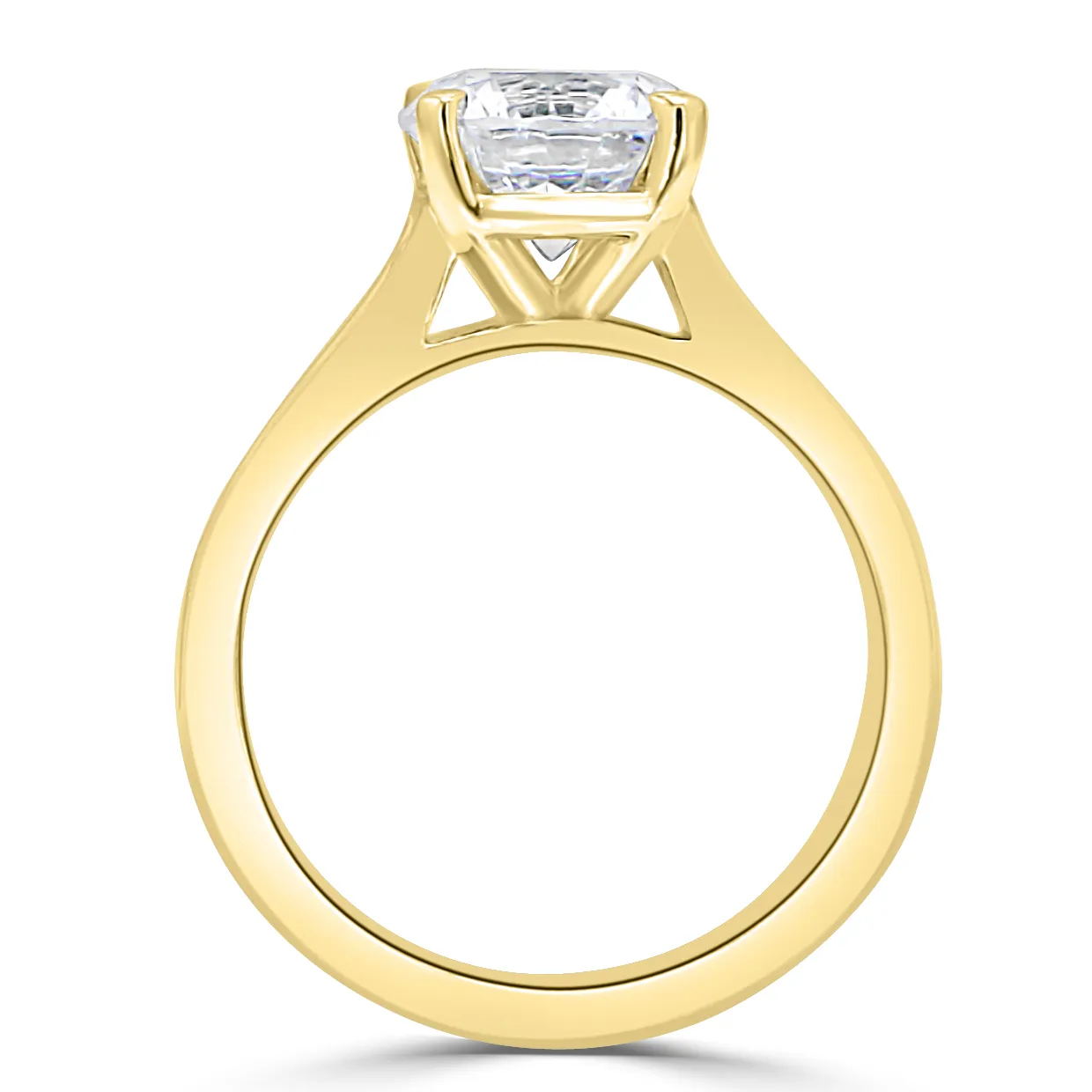 Yellow Gold Channel Set Engagement Ring jewelry store near me