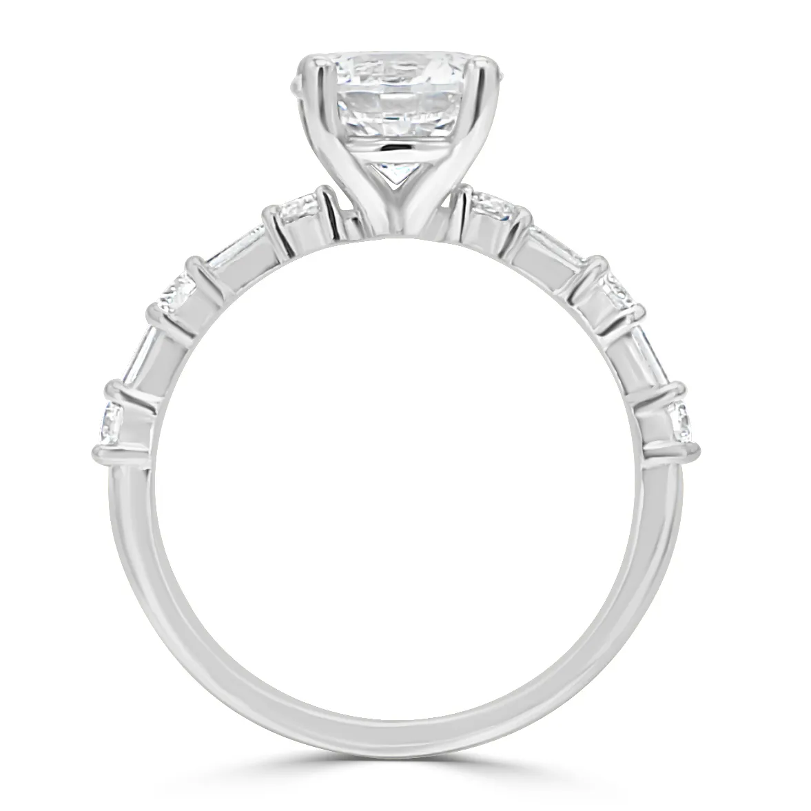 White GoldArt Deco Inspired Engagement Ring jewelry store near me