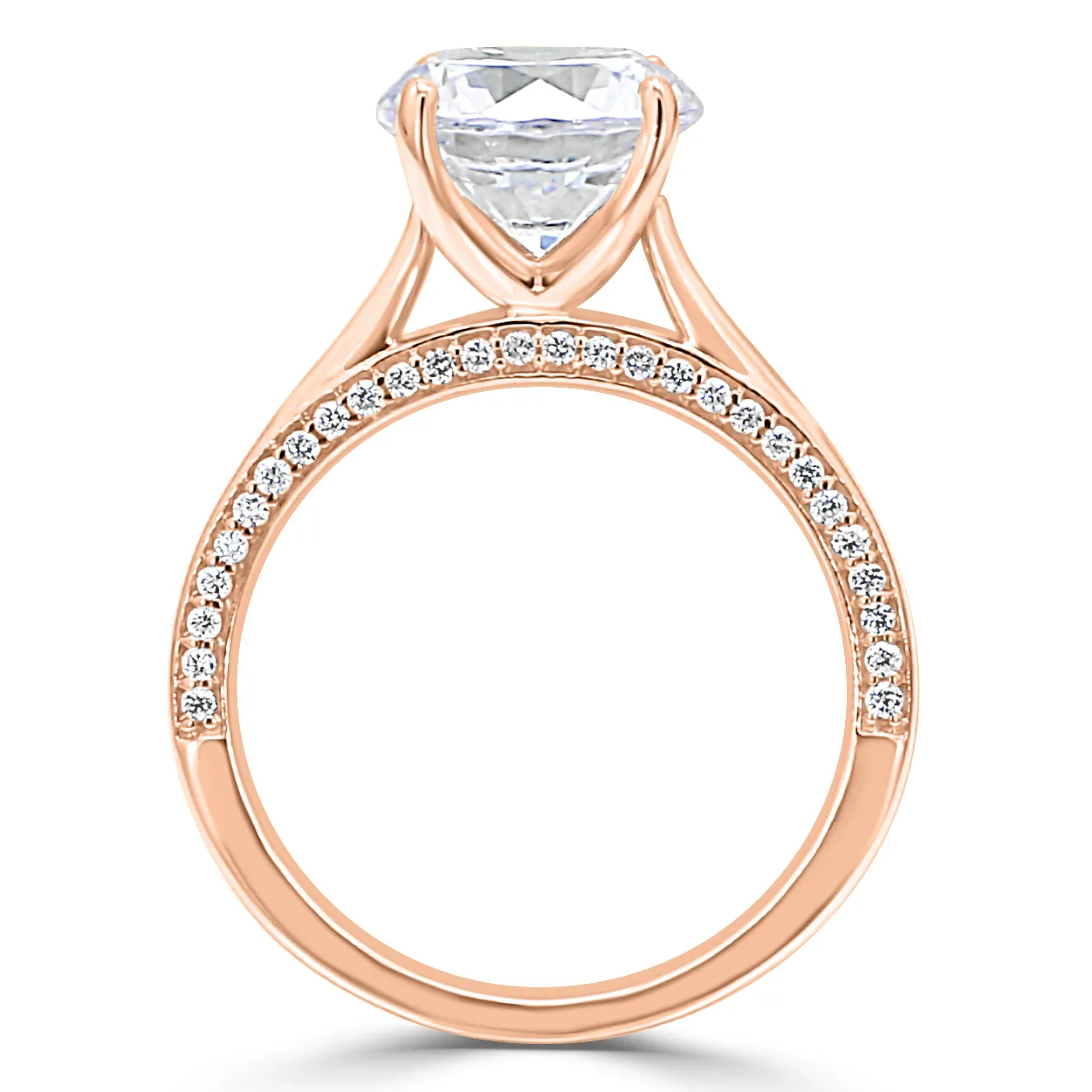 Rose Gold Diamond Accent Solitaire Ring jewelry store near me