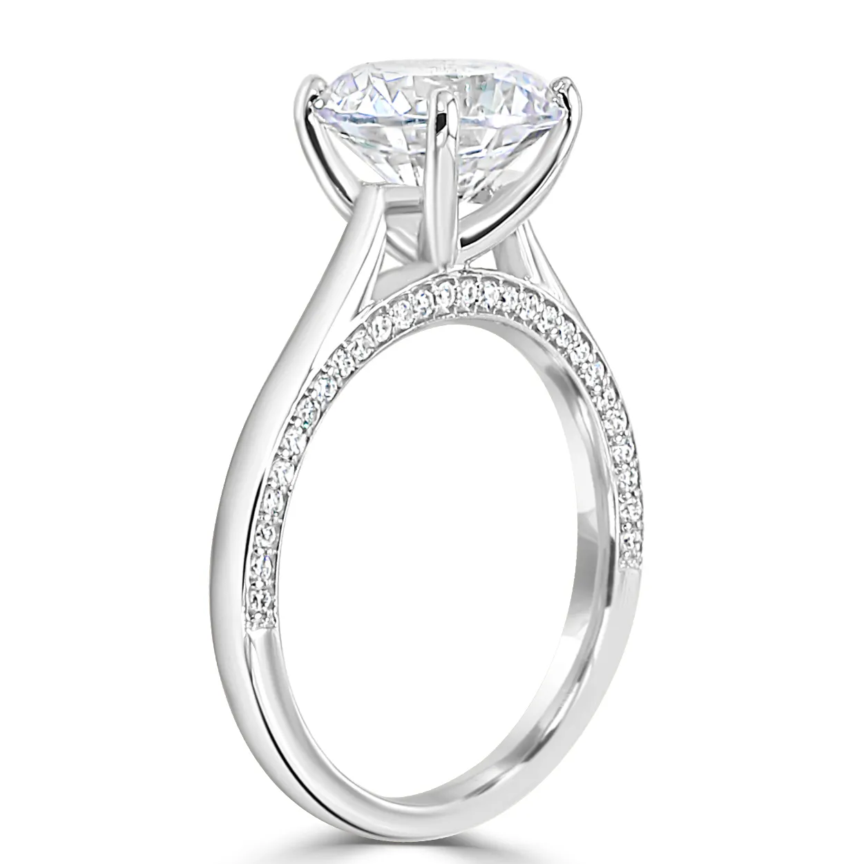 White GoldDiamond Accent Solitaire Ring jewelry Wabash avenue