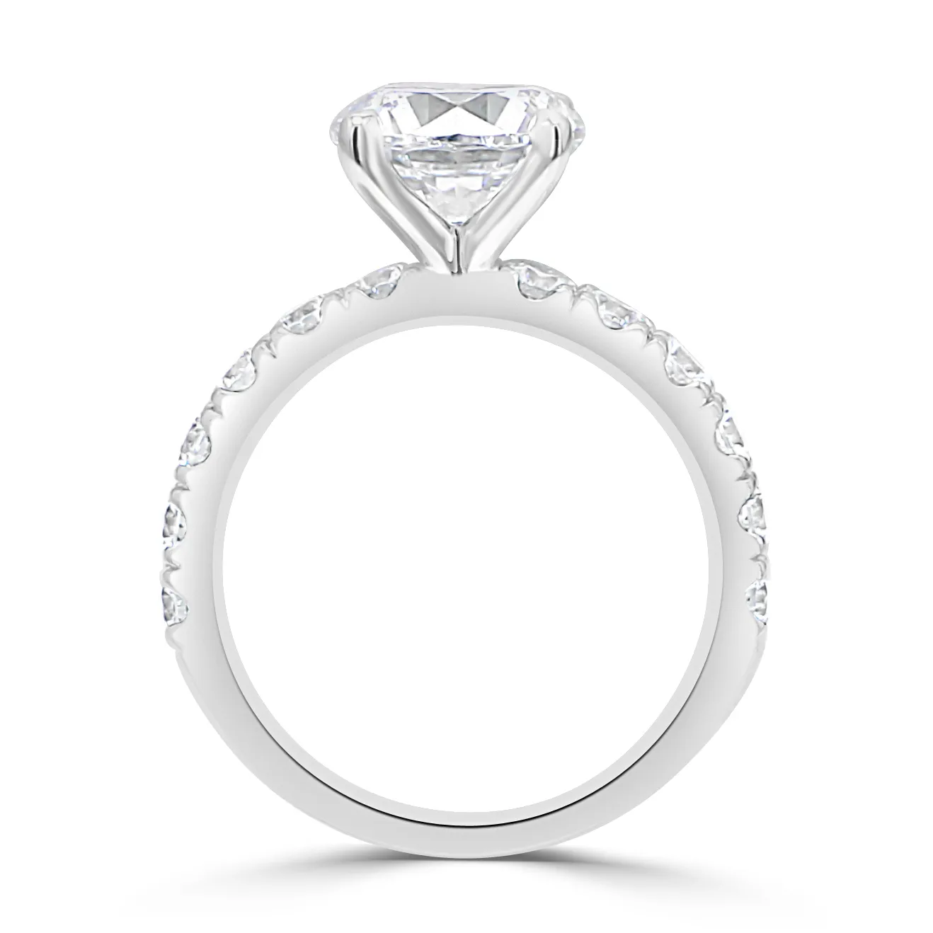 White GoldHalfway Round Diamond Engagement Ring jewelry store near me