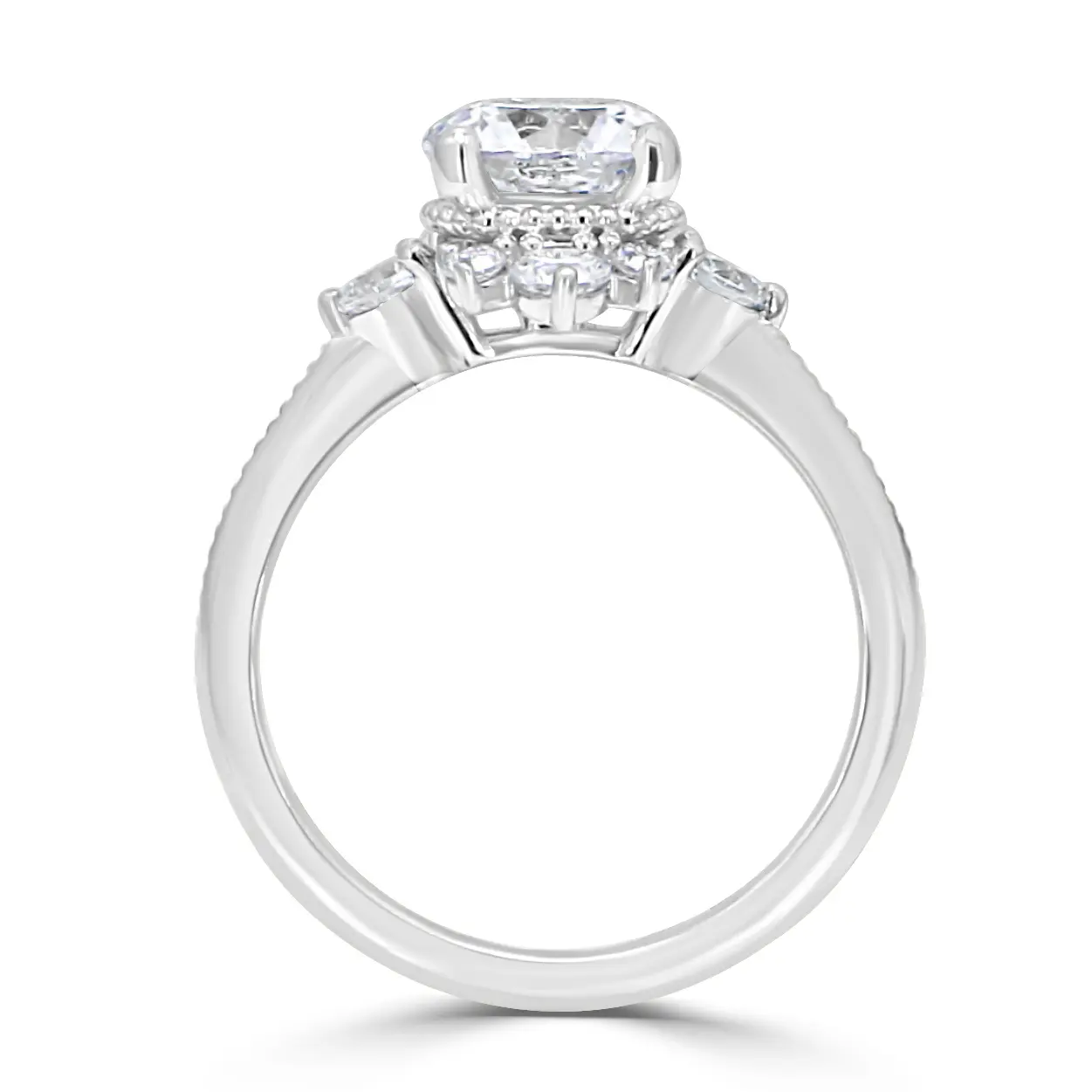 White GoldTwo Tone Halo Ring jewelry store near me