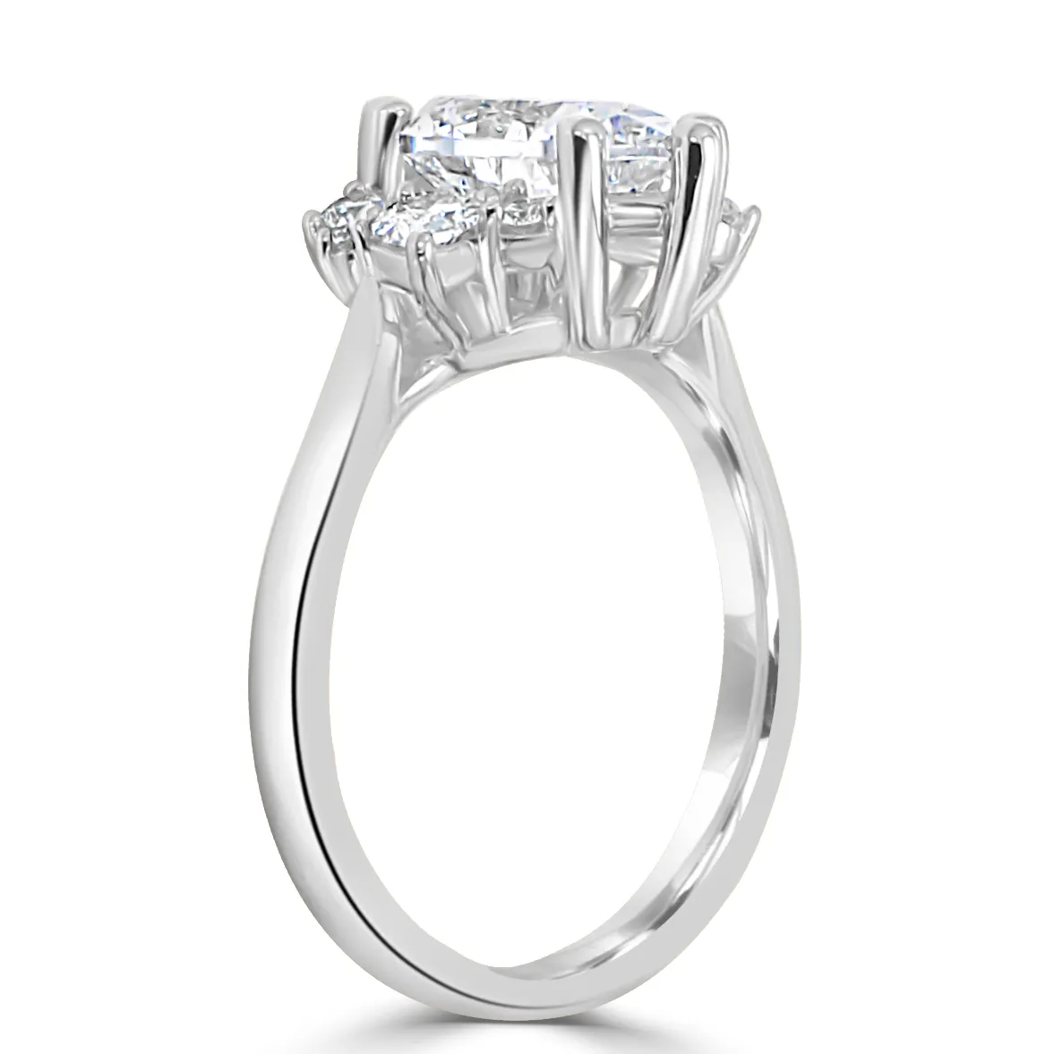 White GoldPear Shaped Engagement Ring jewelry Wabash avenue