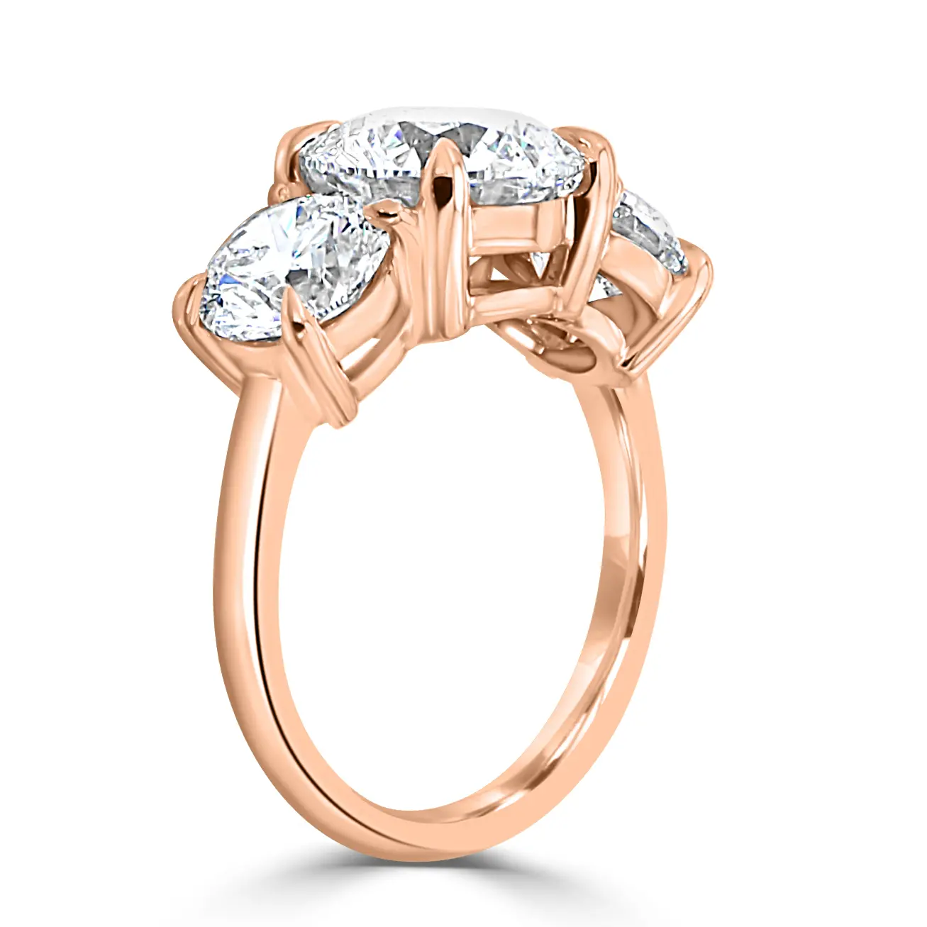 Rose Gold Timeless Triad Diamond Ring jewelry Wabash avenue Rose Gold Timeless Triad Diamond Ring jewelry Wabash avenue