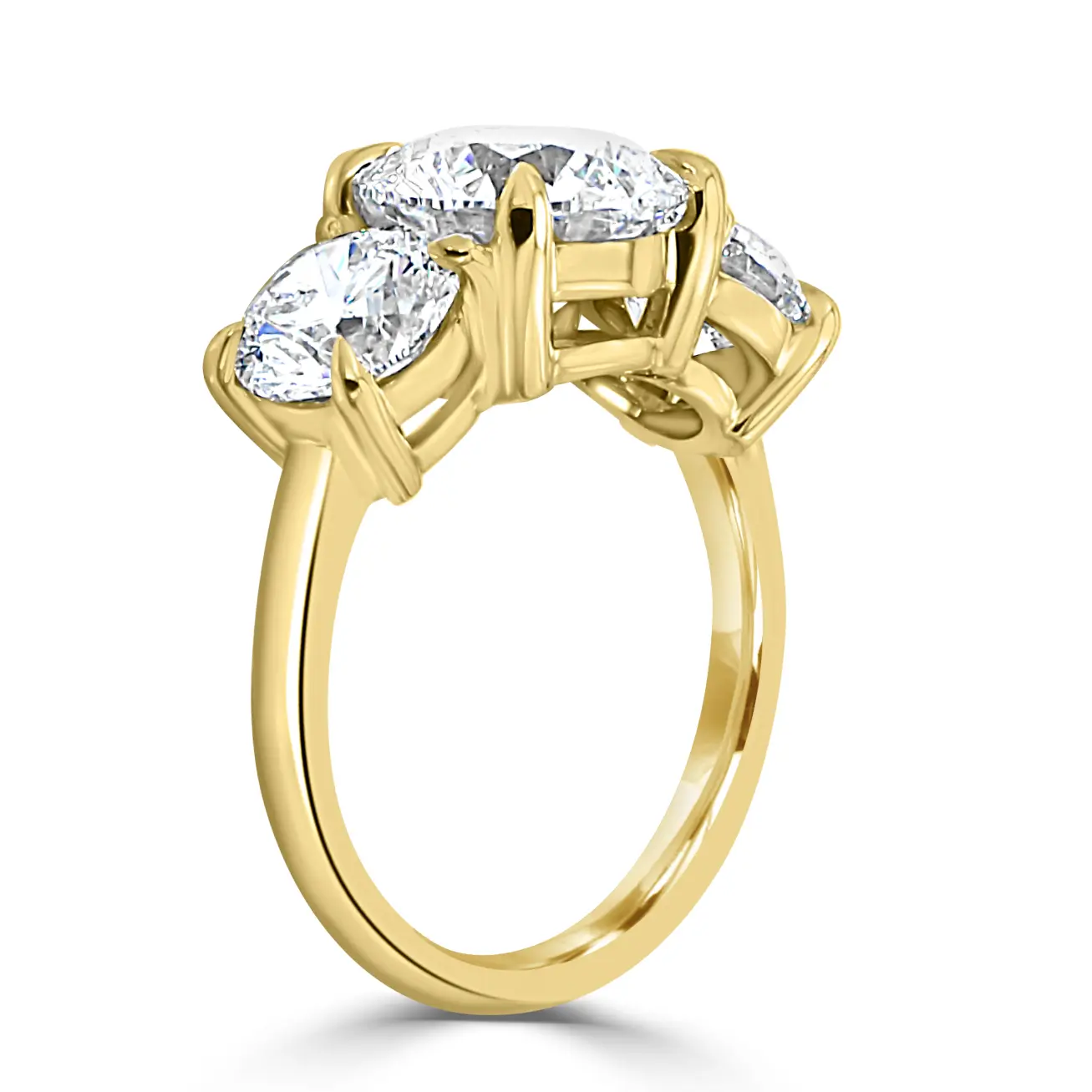 Yellow Gold Timeless Triad Diamond Ring jewelry Wabash avenue Yellow Gold Timeless Triad Diamond Ring jewelry Wabash avenue
