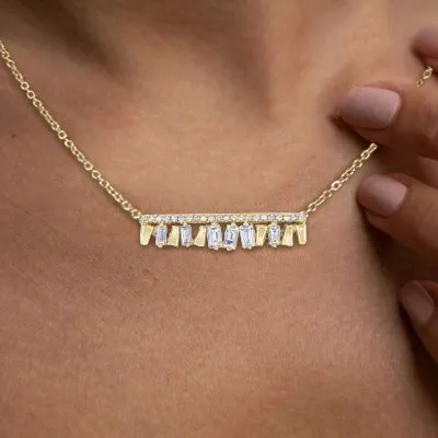 Yellow Gold Everday Diamond Necklace jewelry store near me