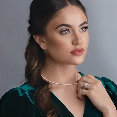 Rose Gold Tennis Necklace A Perfect Gift on Anniversary jewelry store near me