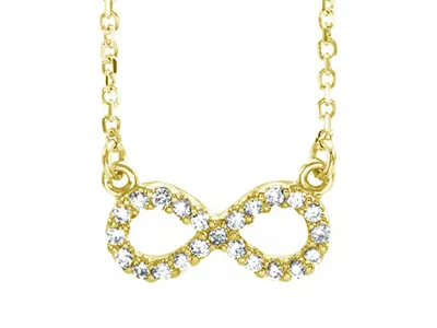 Yellow Gold Infinity Necklace for Daughter