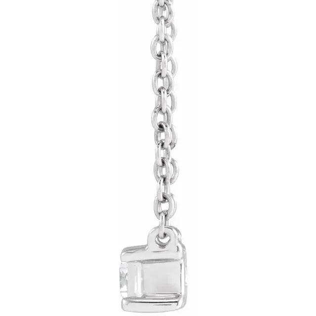 White GoldBaguette Solitaire Pendant Necklace jewelry store near me