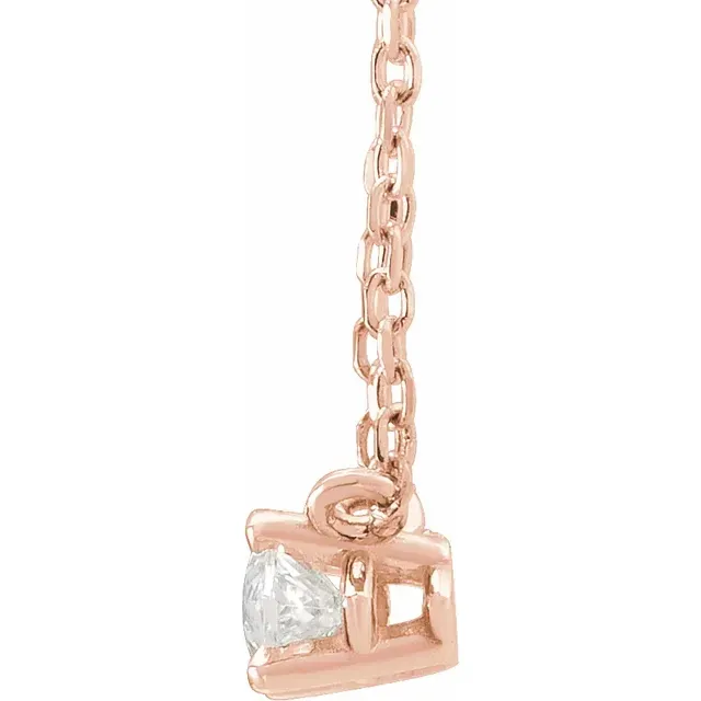 Rose Gold Marquise Solitaire Pendant Necklace jewelry store near me