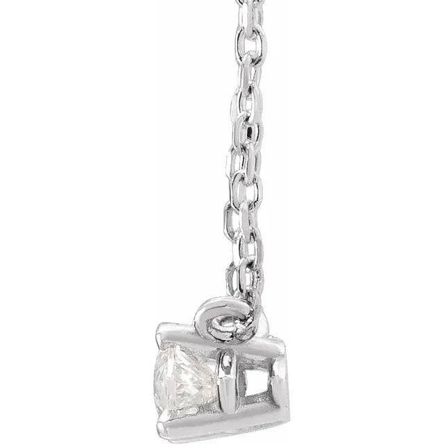 White Gold Marquise Solitaire Pendant Necklace jewelry store near me