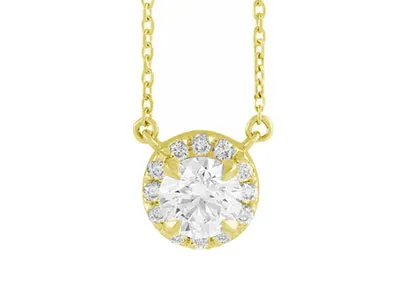 Yellow Gold Diamond Jewelry Gift for Her