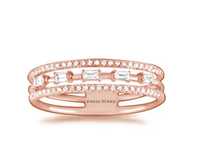 Rose Gold Wedding Bands and Stacking Ring