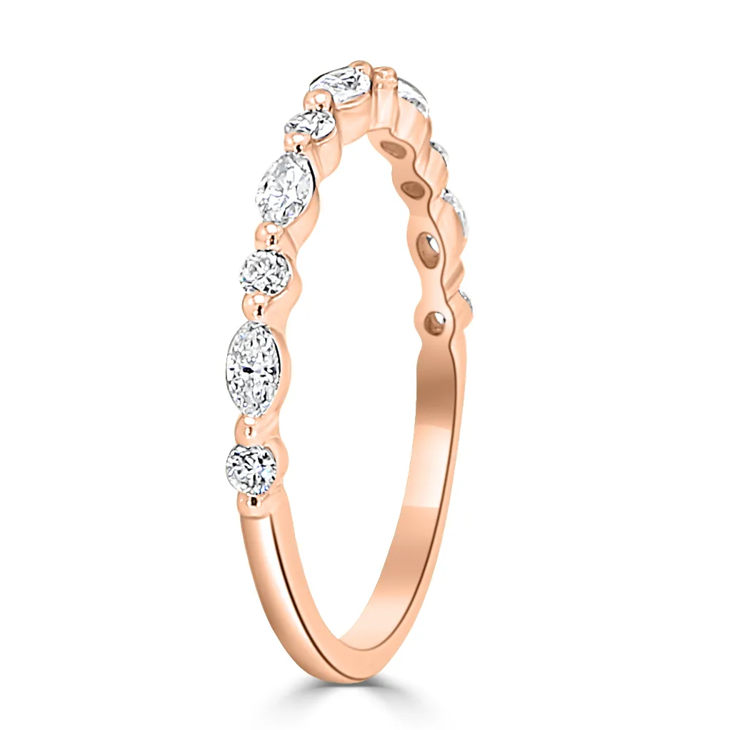 Rose Gold Stackable Set of Gold Bands For Women jewelry store near me