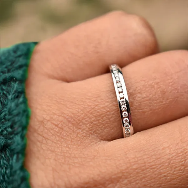 White GoldUlitmate Stackable Wedding Bands And Rings For Women jewelry windy city