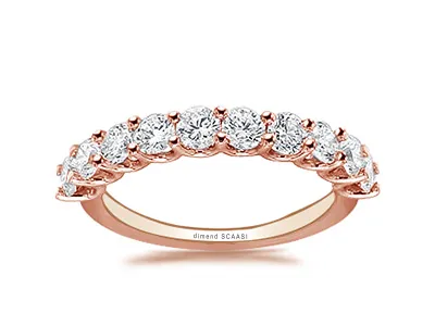 Rose Gold Wedding Ring In Gold For Women