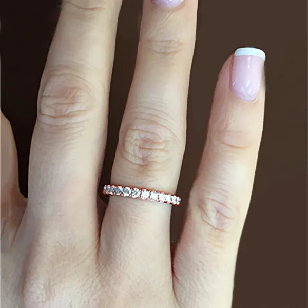 Rose Gold Stackable Rings And Wedding Bands In Windy City jewelry store near me