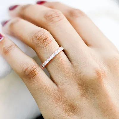 Rose Gold Stackable Rings And Wedding Bands In Windy City jewelry windy city