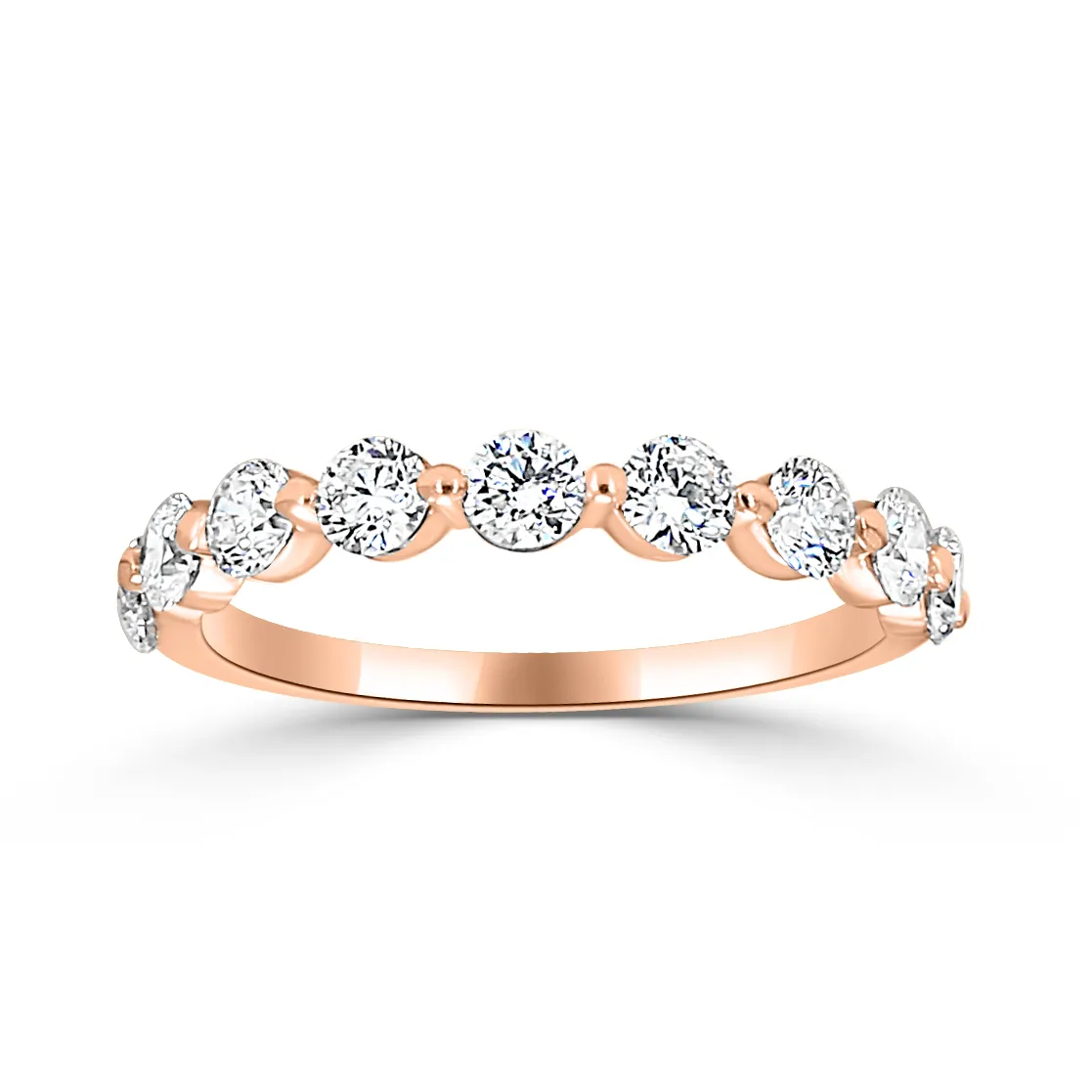 Rose Gold Wedding Bands With Diamonds On Wabash