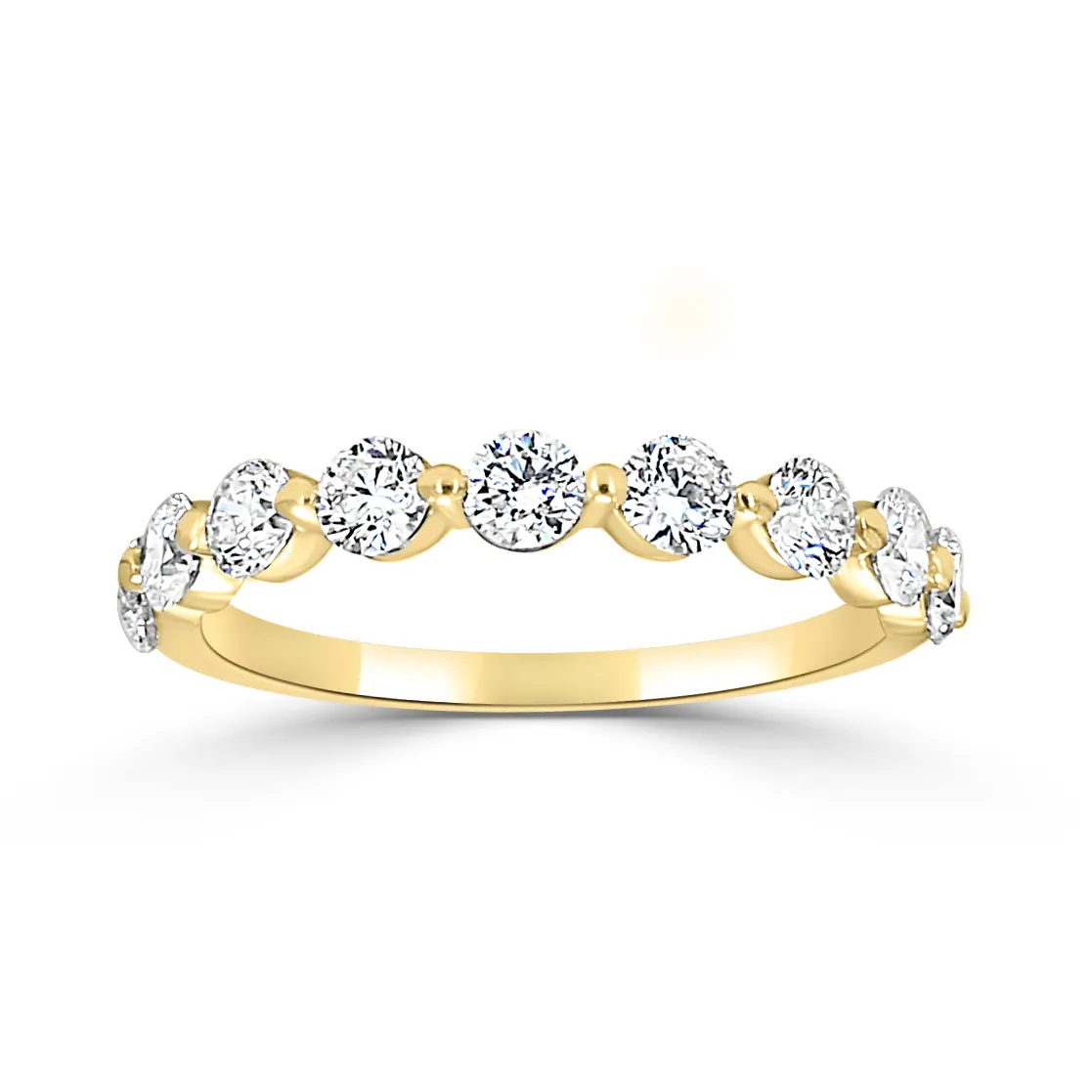 Yellow Gold Wedding Bands With Diamonds On Wabash