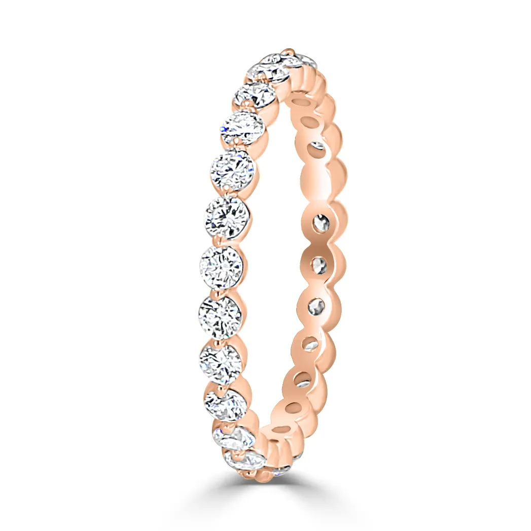 Rose Gold Designer Eternity Wedding Ring jewelry store near me