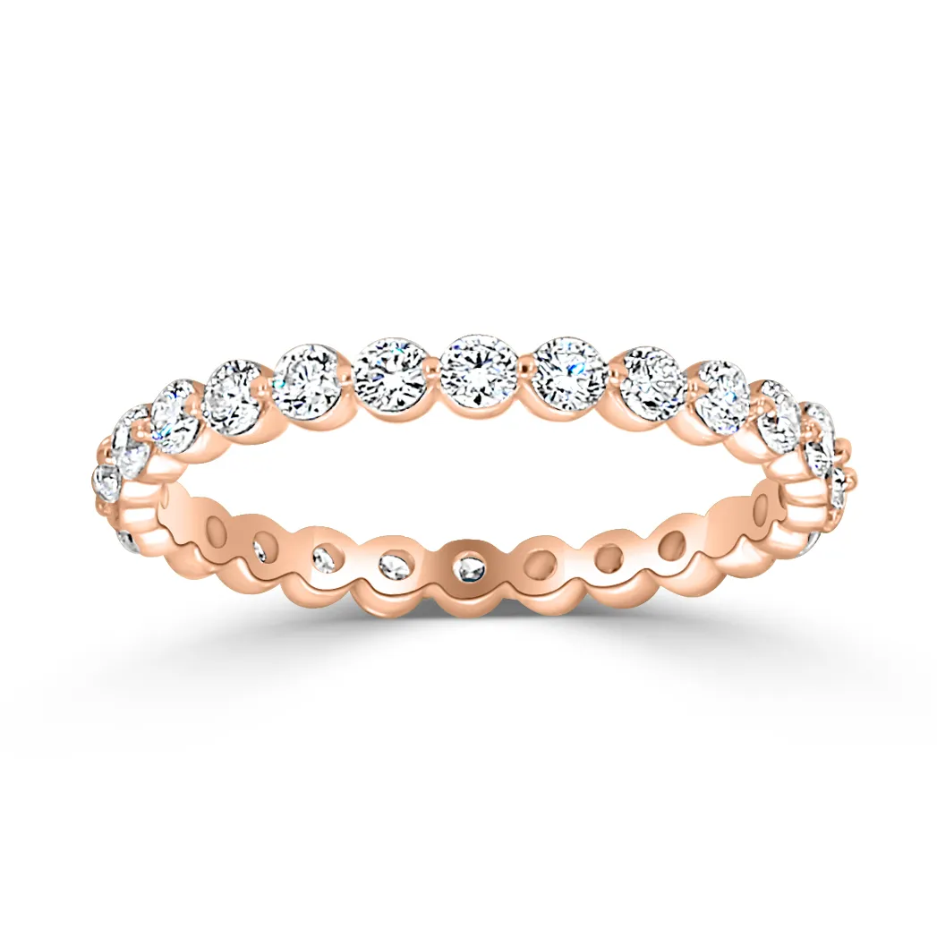 Rose Gold Designer Eternity Wedding Ring