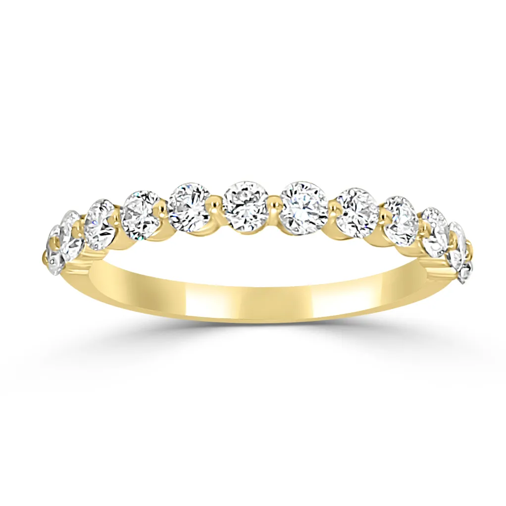 Yellow Gold Gold And Platinum Women's Wedding Band