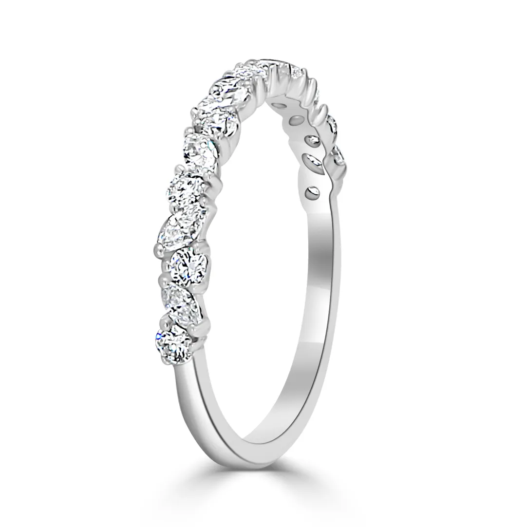 Platinum Gorgeous Unique Diamond Wedding Ring jewelry store near me