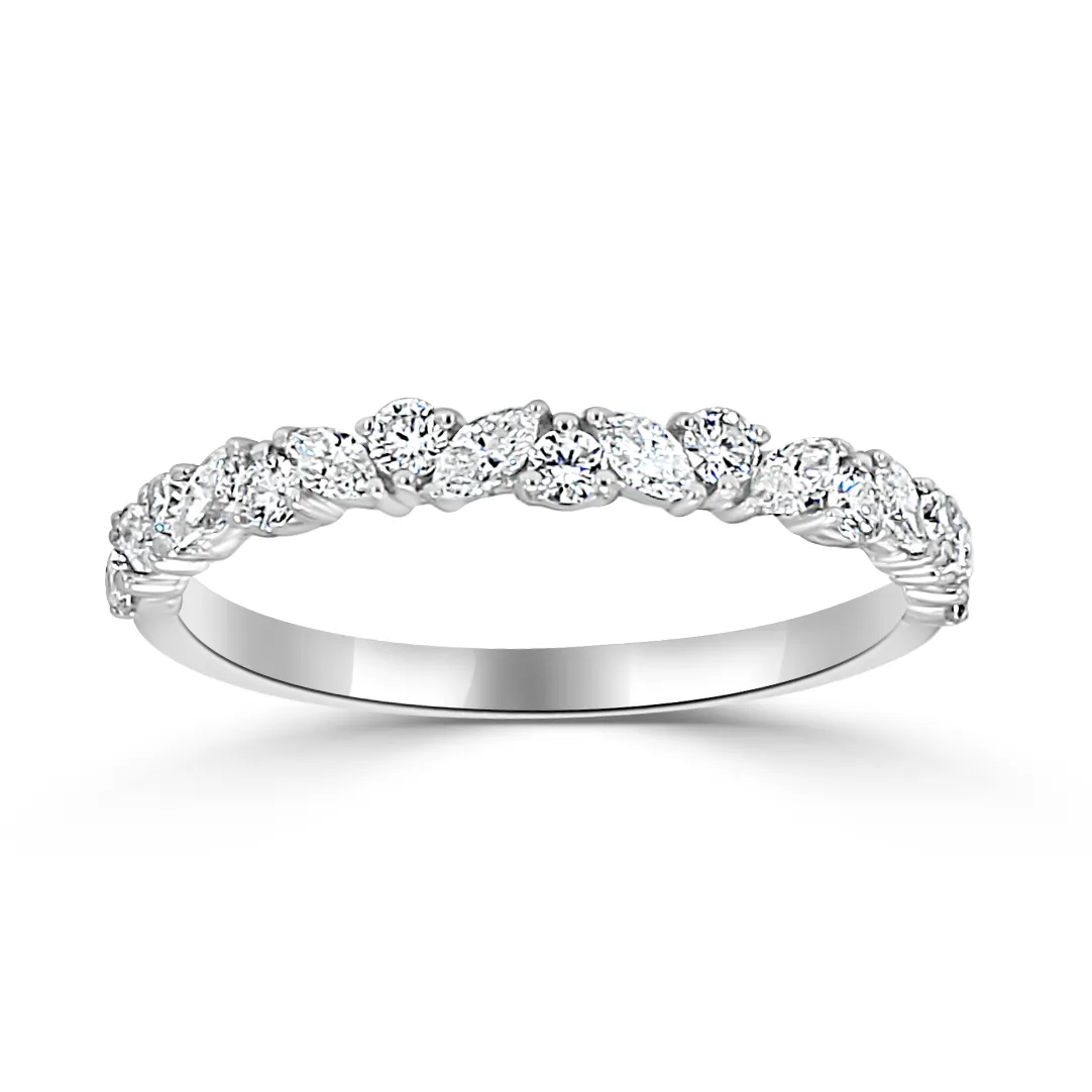 White Gold Gorgeous Unique Diamond Wedding Ring