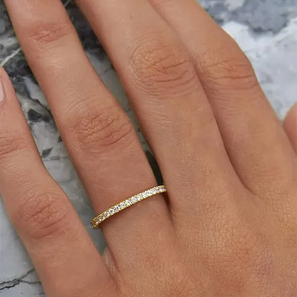 Yellow Gold Wedding Bands In Chicago With Diamonds jewelry Wabash avenue