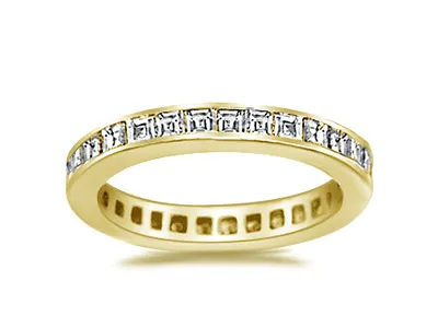 Yellow Gold Art Deco Jewelry And Eternity Wedding Band