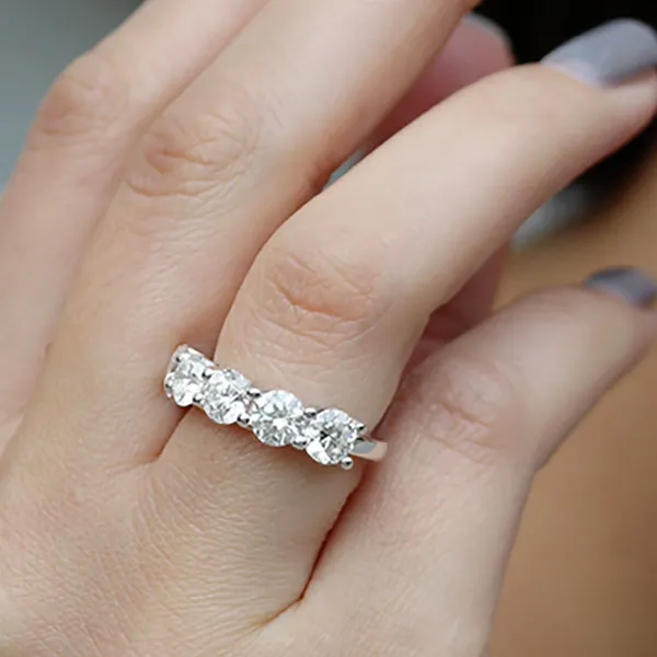 White GoldLab Grown Diamond Wedding Bands jewelry Wabash avenue