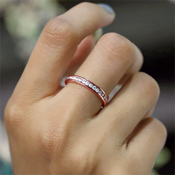 Rose Gold Perfect Wedding Band And Bridal Sets jewelry windy city