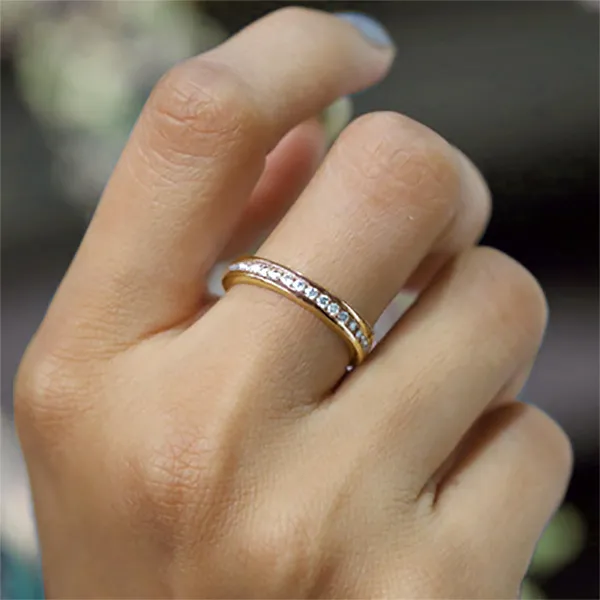 Yellow Gold Perfect Wedding Band And Bridal Sets jewelry windy city