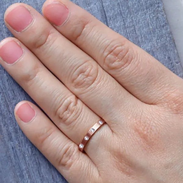 Rose Gold Most Popular Eternity Wedding Ring For Women jewelry store near me