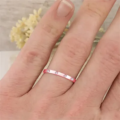 Rose Gold Most Popular Eternity Wedding Ring For Women jewelry windy city