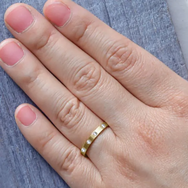 Yellow Gold Most Popular Eternity Wedding Ring For Women jewelry store near me