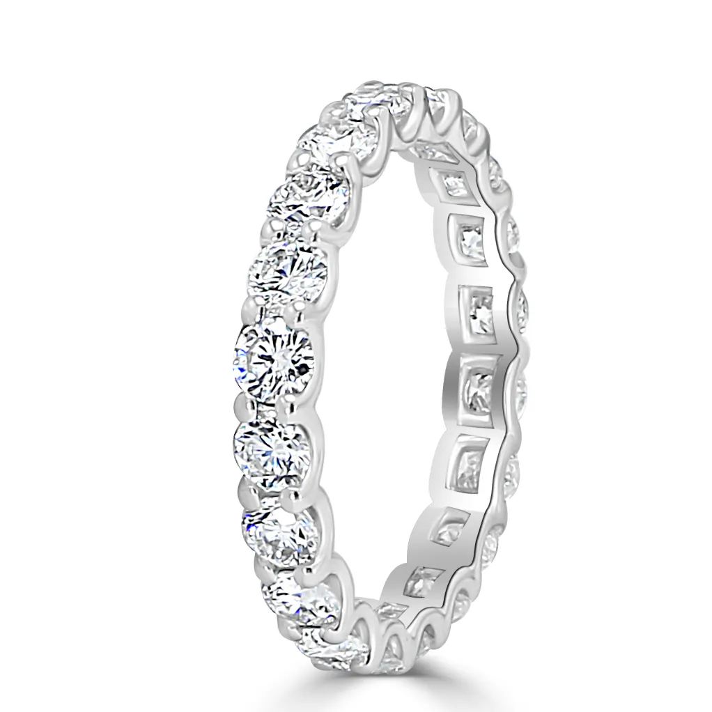 White Gold U-Prong Wedding Band jewelry store near me