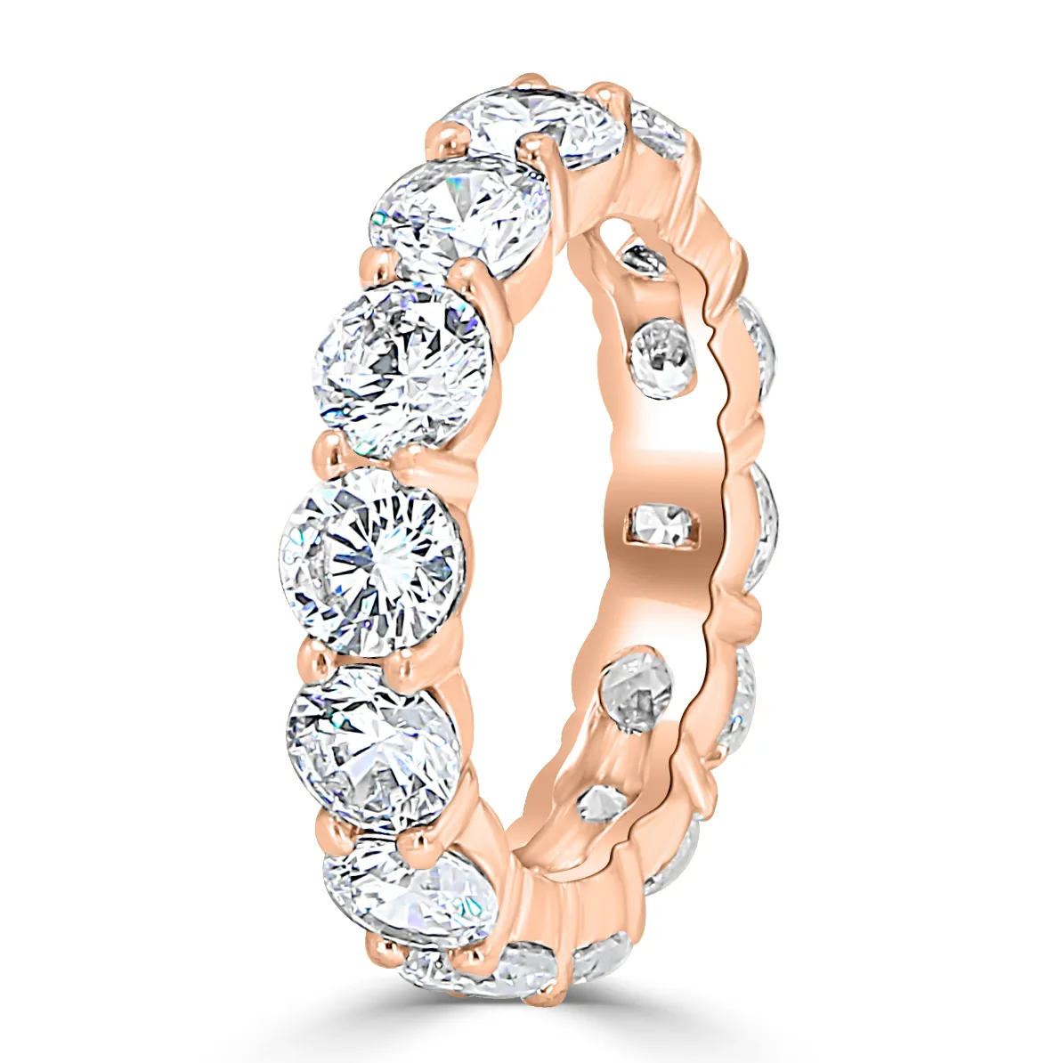 Rose Gold Ultra Glamorous Modern Royalty Diamond Eternity Band jewelry store near me Rose Gold Ultra Glamorous Modern Royalty Diamond Eternity Band jewelry store near me