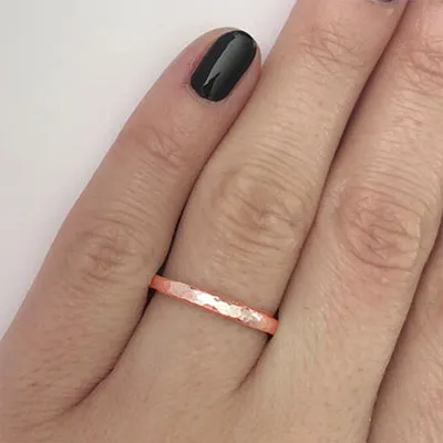 Rose Gold Women's Wedding Ring in Gold Band jewelry Wabash avenue