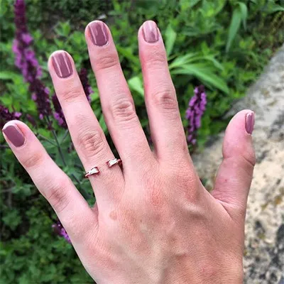 Rose Gold Modern and Minimalist Diamond Wedding Ring For Women jewelry store near me Rose Gold Modern and Minimalist Diamond Wedding Ring For Women jewelry store near me